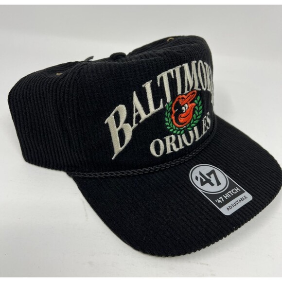 '47 Baltimore Orioles Cooperstown Pitch Out Rope Hitch Adjustable Corduroy Hat - Picture 3 of 7